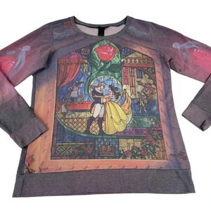 Disney Long Sleeve Tee - Multicolor Beauty and the Beast Design